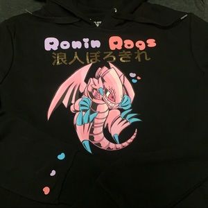 Ronin rags yugioh Heart eyes pink dragon hoody